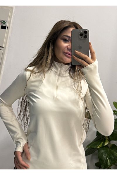 Daves Premium Quality Half Zipper Finger Detailed Blouse--Soft Inside Fleece