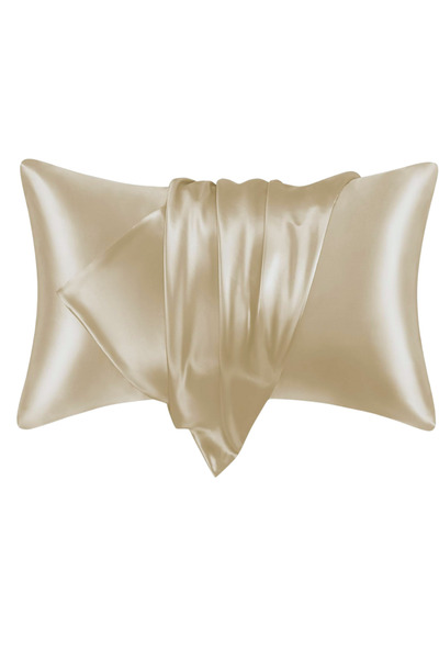 pistore Κρεμ Μεταξωτή Σατέν Μαξιλαροθήκη 50 Χ 70 Μονή 1 Τεμάχιο Μονή