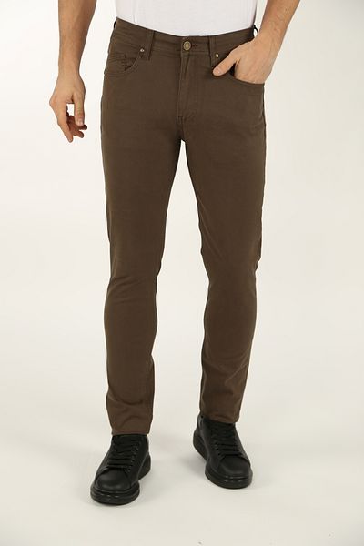 DAKSEL Men's 5 Pocket Classic Skinny Mink Jeans
