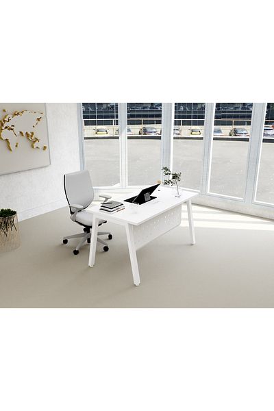 Mahmayi Bentuk 139-18 white Modern Workstation without drawer