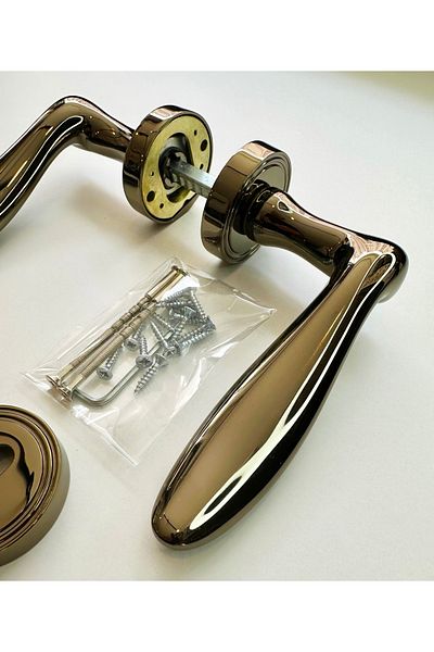 Hafele Troy Glossy Coffee Room Door Handle