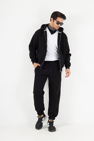 The Champ Clothing Суитшърт тип кенгуру с качулка и цип с 3 повдигнати нишки
