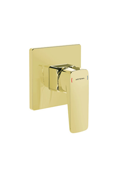 Artema أ 4275123   صنبور دش مدمج مربع الجذور - مثبت على السطح وذهبي