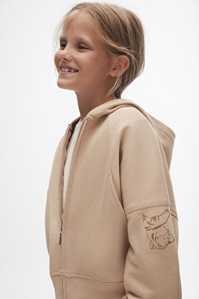 nk kids Nk Girl's Tiger Tracksuit Set 4-8 Years Old Camel