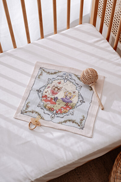 Atelier Babbi 100% Cotton Muslin Baby Blanket and 3-Piece Diaper Set - Fairy Tale