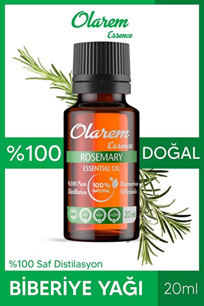 olarem essence زيت إكليل الجبل الطبيعي المقطر النقي 20 مل - بدون إضافات