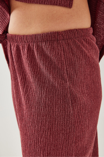 Bianco Lucci Women's Elastic Waist Double Bottom Top Suit 36385 60251970