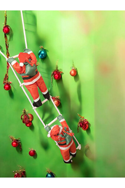 Empressco Kırmızı Noel Baba Tırmanan Dekoratif Figür, Şık ve Eğlenceli Süslem...