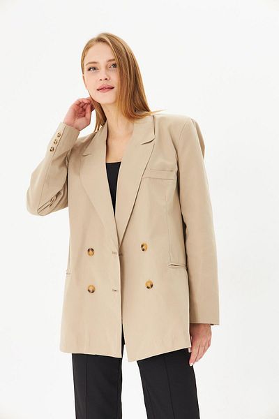 Irmak Kerekli Γυναικείο μπουφάν μπλέιζερ με κουμπιά Oversize 2025-t0103