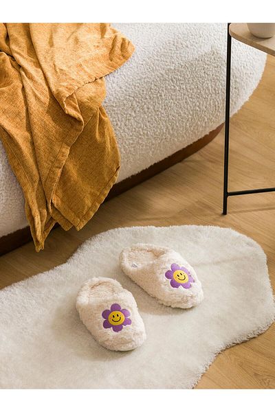 LC Waikiki Γυναικείες παντόφλες σπιτιού LCW STEPS βελούδινες