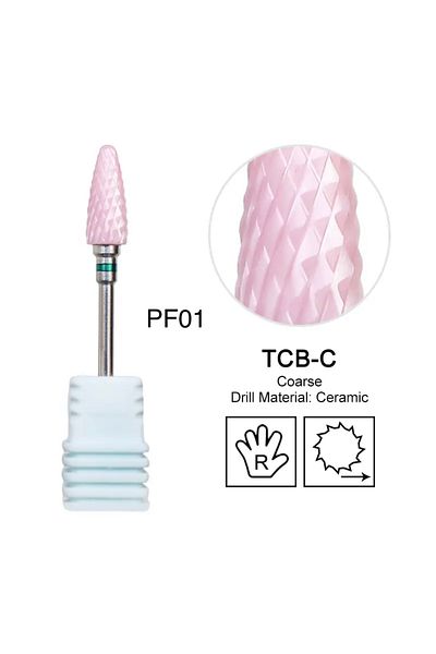 BGA 2.35mm Electric Ceramic Nail Milling Cutter - Manicure Pedicure Nail Removing Drill