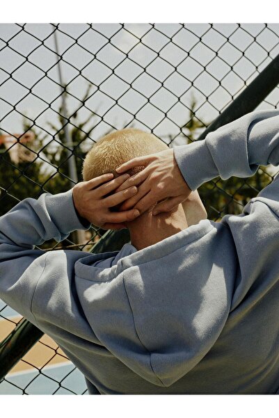 LC Waikiki LCW Casual Uzun Kollu Nakışlı Erkek Hoodie (W4)