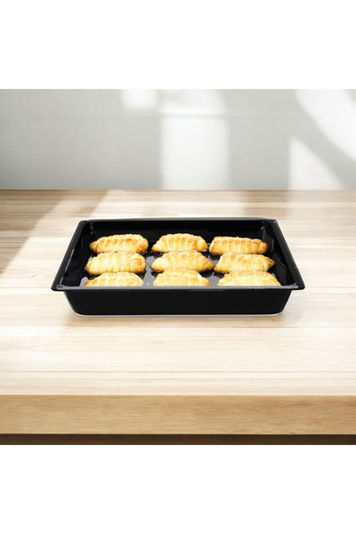 qussine صينية خبز مطلية بالمينا مقاومة للحريق وغير قابلة للالتصاق، صينية سودا...