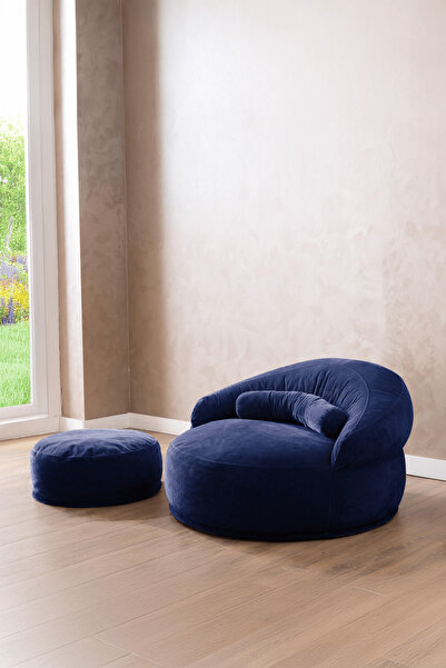 Doqu Home Living Puf Berjer Vista Lacivert