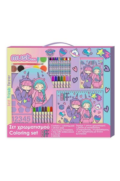 MUST BFF KIZ BOYAMA SETİ ( 54x47cm )