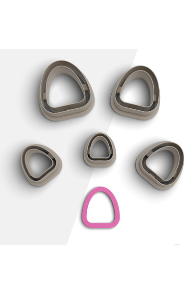 flament aşk Organic Arc-Shaped Polymer Clay Mold, Earring Mold, Clay Cutter, ...