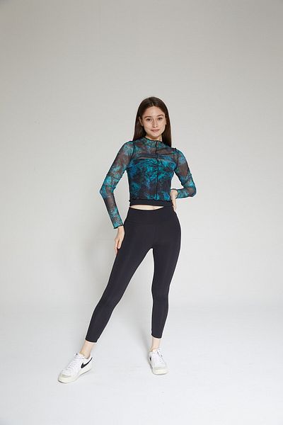 Chandraswear Green Women's Tulle Blouse - Nules