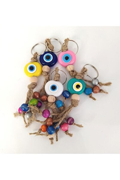 Hd Marketim 5 bucăți breloc cu mărgele cu ochi rău în culori mixte - războini...
