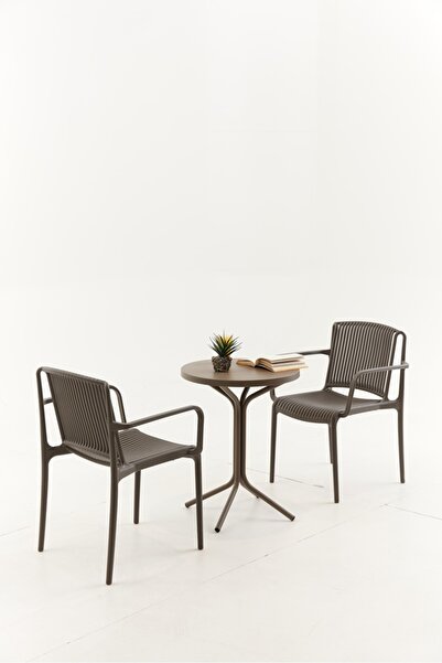 Divona Home Nes Kollu Bahçe Balkon Bistro Masa Takımı