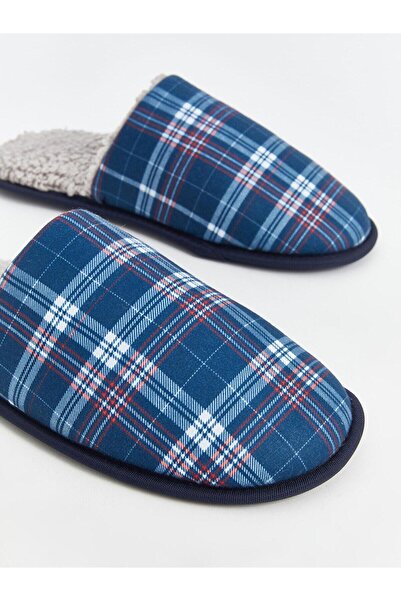 LC Waikiki Lcw Steps Printed Plaid Patterned Men's House Slippers (W4)