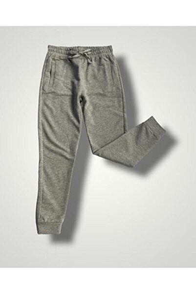 Chandraswear Boy's Sweatpants Gray Melange - Teddy