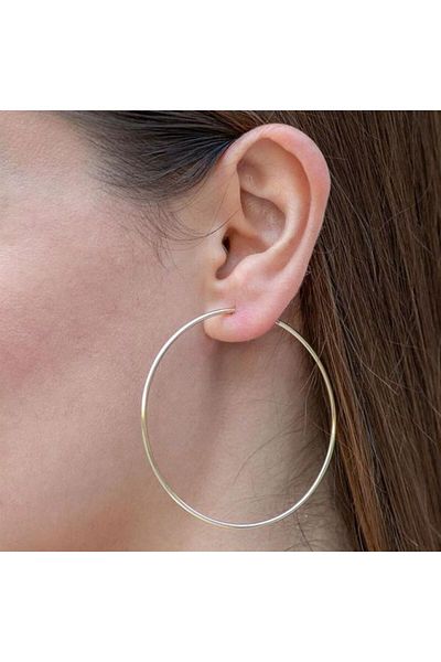 Ervalina Clip-On Ring Steel Earrings