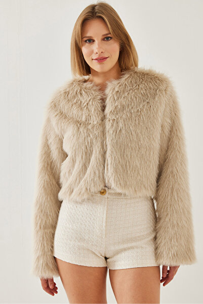 Bianco Lucci Kadın Suni Kürklü Astarlı Mont 38119 60251968