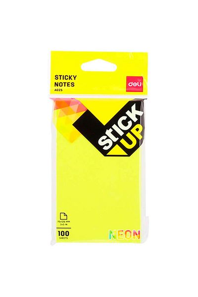 Deli Deli EA02502 Sticky Notes 100 Sheets, 76x126 mm Size, Multicolour