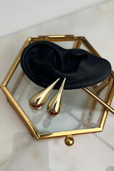 Modex Flat Plate Drop Earrings(Size:3 cm)