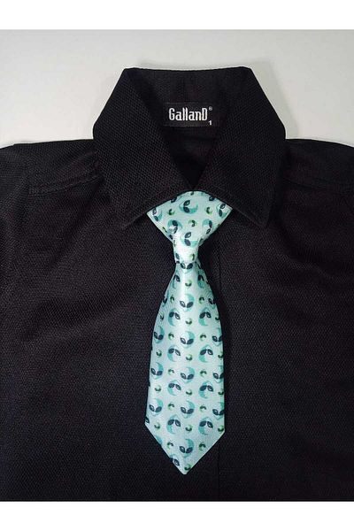 GallanD Baby Boy Tie - Colorful Pattern, 18cm Classic Tied Adjustable Rubber