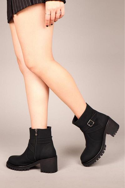 Papuçcity Ony 03048 Cizme de damă cu toc gros de 6 cm