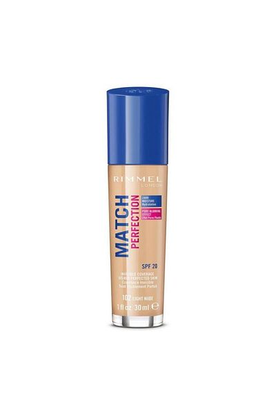 Rimmel Match Perfection Fondoten No:102 Light Nude