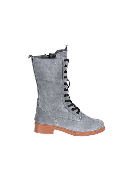 Moosefield Genuine Leather Dark Gray Women's Boots