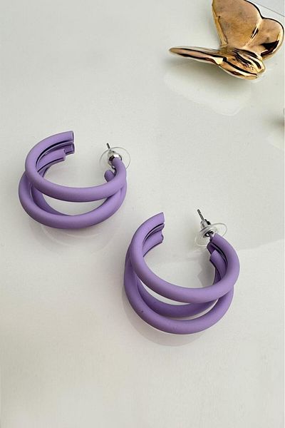 Modex Triple Interlaced Hoop Earrings