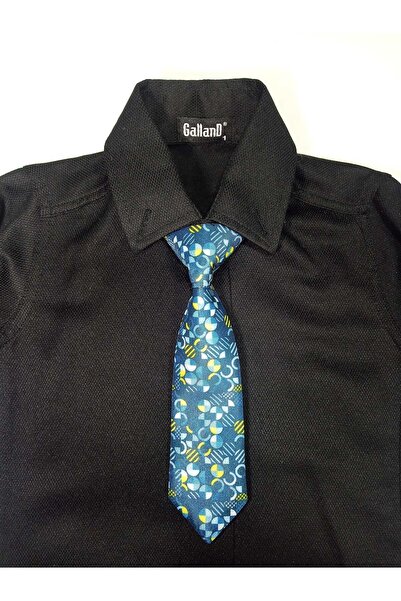 GallanD Baby Boy Tie - Colorful Pattern, 18cm Classic Tied Adjustable Rubber