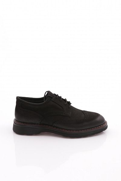 DGN Ανδρικά παπούτσια casual από γνήσιο δέρμα μαύρο Nubuck 35291023210