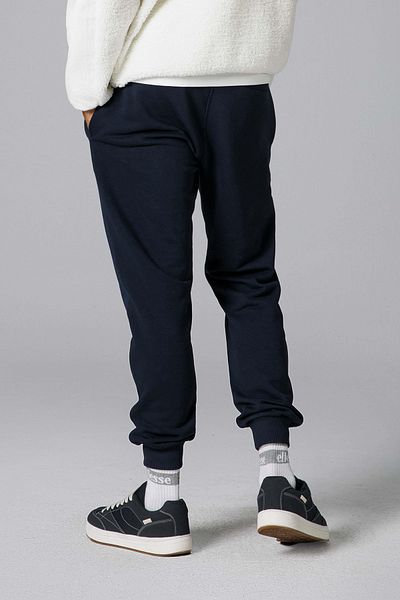 Ellesse Pantaloni de trening pentru bărbați, în amestec de bumbac, cu croiala obișnuită, cu nervuri, SIX EM263