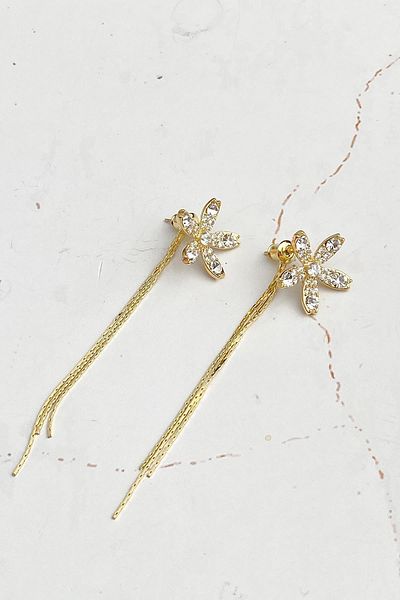 Modex Clover Figure Dangle Earrings