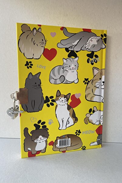 ÇilekKurdu Kilitli Hatıra Günlük Defter 100 Yaprak