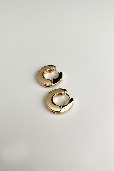 Modex Solid Brass Hoop Earrings