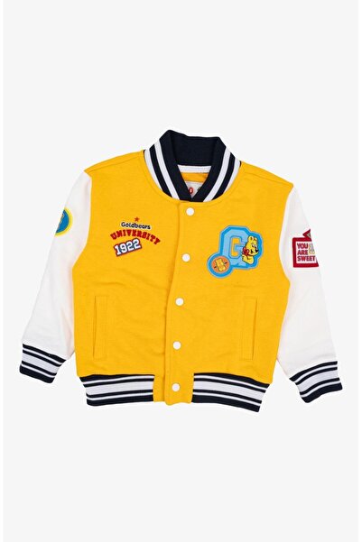 Haribo سترة جامعية للأولاد من عمر 4 إلى 10 سنوات باللون الأصفر