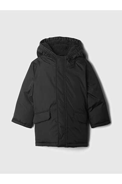 GAP Erkek Bebek Siyah ColdControl Sherpa Puffer Şişme Mont