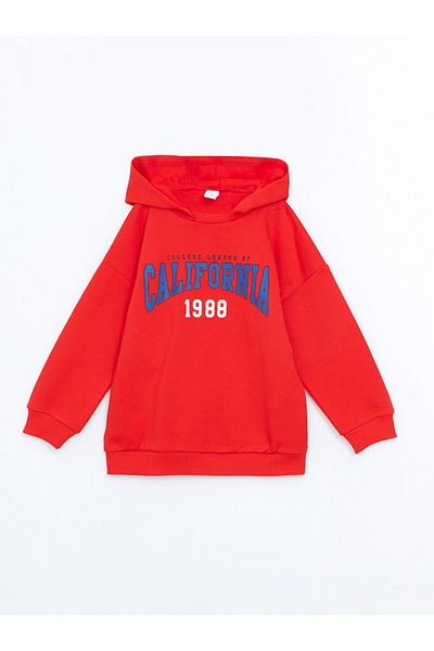LC Waikiki Lcwk Baby Boy Sweatshirt and Sweatpants Set - Hooded, Crew Neck, Printed, Set of 2
