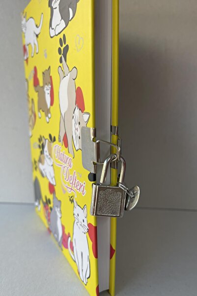 ÇilekKurdu Kilitli Hatıra Günlük Defter 100 Yaprak