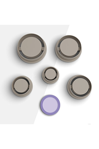 brocutters قالب قطع طين بوليمر دائري منقوش، قالب حلق، قاطع طين، 5 مقاسات، رقم...