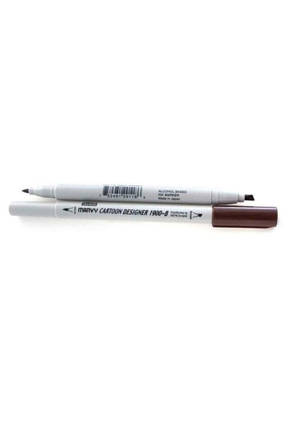 ADEL OYUNCAK Marvy 1900b-s/18 Dark Brown Graphic Marker Pen