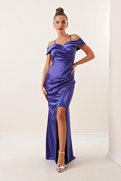 By Saygı Lodní sukně s podšívkou, dlouhé saténové šaty