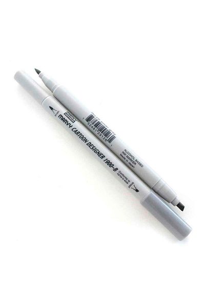ADEL OYUNCAK Marvy 1900b-s/26 Silver Gray Graphic Marker Pen
