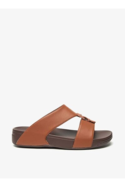 Le Confort Solid Slip-On Sandals with Buckle Accent