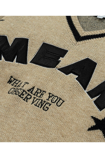 Twist Colorblock Sweater with Applique